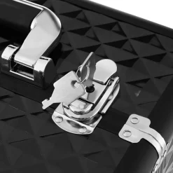 Kosmetikkoffer<SONGMICS 3-in-1 Make-up-Trolley Schwarz