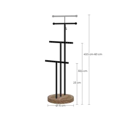 Schmuckständer|Schlafzimmer<SONGMICS 3-in-1 Schmuckhalter Schwarz
