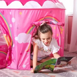 Zelte & Tipis<SONGMICS 3-in-1 Spielzelt für Kinder Pink Rosa