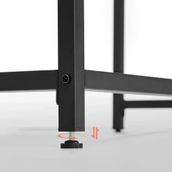 Computertische<SONGMICS Industrie-Design Schreibtisch Vintagebraun-Schwarz