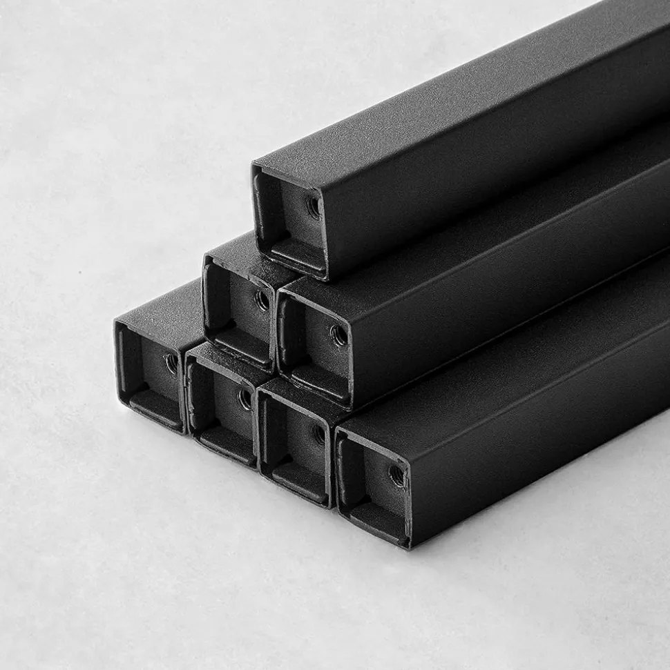 Computertische<SONGMICS Industrie-Design Schreibtisch Vintagebraun-Schwarz