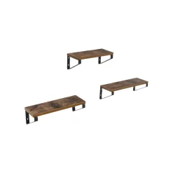 Eingangsbereich|Wohnzimmer<SONGMICS Industrie-Look Wandregale 3er Set