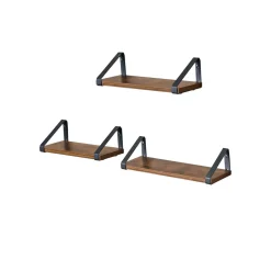 Eingangsbereich|Wohnzimmer<SONGMICS Industrie-Look Wandregale 3er Set