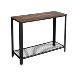 Eingangsbereich|Wohnzimmer<SONGMICS Industriestil Konsolentisch schlicht vintagebraun-schwarz