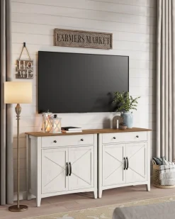 Flurschränke|Nachttische<SONGMICS Küchenschrank mit Schubladen und Türen