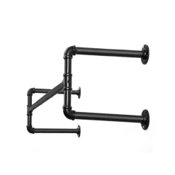 Eingangsbereich|Schlafzimmer<SONGMICS Kleiderstange für die Wand Schwarz