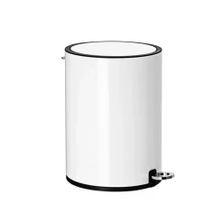 Küche & Esszimmer|Badezimmer<SONGMICS Kleiner Mülleimer fürs Bad 3 L Weiβ