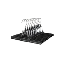 Schlafzimmer|Waschküche<SONGMICS Klemmbügel 10 Stück Schwarz