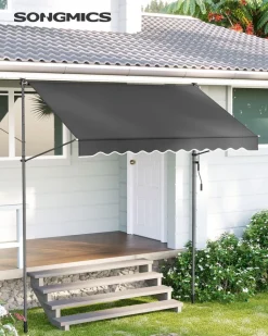 Senkrechtmarkisen<SONGMICS Klemmmarkise 250 x 130 cm
