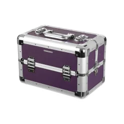 Kosmetikkoffer|Schlafzimmer<SONGMICS Kompakter Kosmetikkoffer Lila