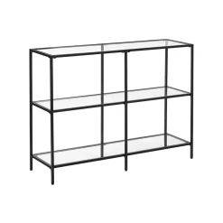 Eingangsbereich|Konsolentische<SONGMICS Konsolentisch mit 3 Ebenen Schwarz