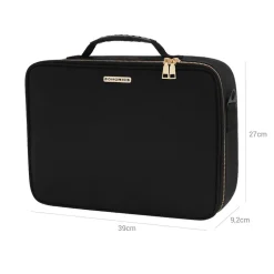 Kosmetikkoffer|Schlafzimmer<SONGMICS Kosmetikbox für die Reise Schwarz