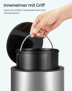 Eimer & Körbe|Mülleimer<SONGMICS Kosmetikeimer 3 Liter