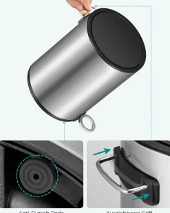 Eimer & Körbe|Mülleimer<SONGMICS Kosmetikeimer 3 Liter