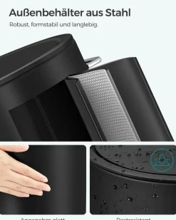 Eimer & Körbe|Mülleimer<SONGMICS Kosmetikeimer 3 Liter