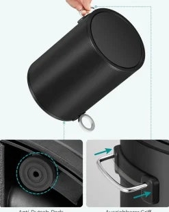 Eimer & Körbe|Mülleimer<SONGMICS Kosmetikeimer 3 Liter
