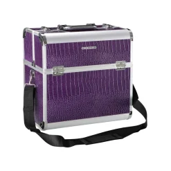 Kosmetikkoffer<SONGMICS Kosmetikkoffer Krokomuster Lila