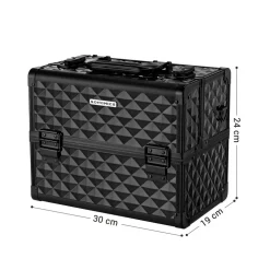 Kosmetikkoffer<SONGMICS Kosmetikkoffer Rosa-Silber