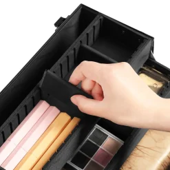 Kosmetikkoffer<SONGMICS Kosmetikkoffer Rosa-Silber