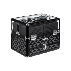 Kosmetikkoffer<SONGMICS Kosmetikkoffer Schwarz transparent