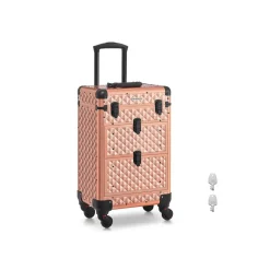 Kosmetikkoffer<SONGMICS Kosmetikkoffer Trolley Friseurkoffer champagnergold Default Title