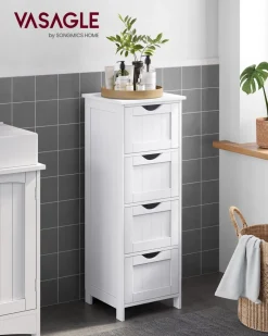 Badezimmer|Schränke<SONGMICS Landhausstil Beistellschrank