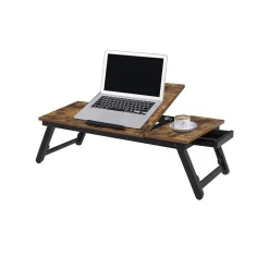 Laptopständer|Computertische<SONGMICS Laptopständer höhenverstellbar Industriestil vintagebraun-schwarz