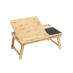 Laptopständer<SONGMICS Laptoptisch mit Schublade Bambus