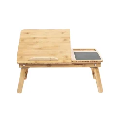 Laptopständer<SONGMICS Laptoptisch mit Schublade Bambus