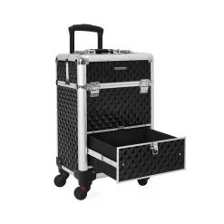 Kosmetikkoffer<SONGMICS Make-Up Trolley 1 Schublade Schwarz