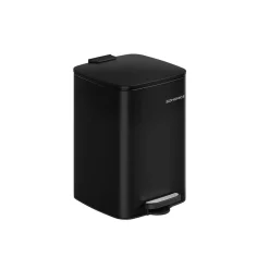 Mülleimer|Mülleimer<SONGMICS Mülleimer 20 Liter aus Stahl sandbeige