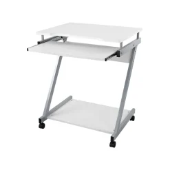Computertische<SONGMICS Mobiler Schreibtisch 60 x 48 cm Z-Form Weiß