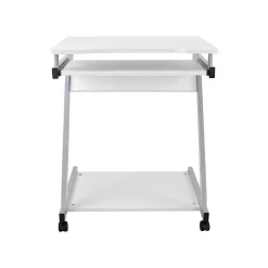 Computertische<SONGMICS Mobiler Schreibtisch 60 x 48 cm Z-Form Weiß