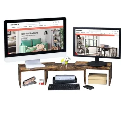 Monitorständer<SONGMICS Monitorständer für 2 Monitore