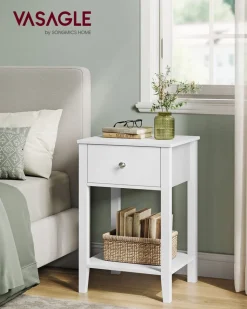 Nachttische<SONGMICS Nachttisch aus Bambus mit Schublade