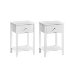 Nachttische<SONGMICS Nachttisch aus Bambus mit Schublade