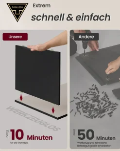 Nachttische<SONGMICS Nachttisch mit 3 Schubladen mattweiß-cappuccinobeige