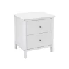 Nachttische<SONGMICS Nachttisch mit 2 Schubladen Weiß