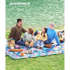 Picknickdecken<SONGMICS Picknickdecke 300 x 200 cm maschinenwaschbar bunt