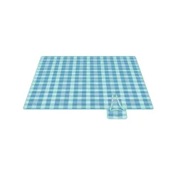 Picknickdecken<SONGMICS Picknickdecke 200 x 200 cm wasserdicht grün-blau