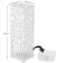Eingangsbereich|Schirmständer<SONGMICS Rechteckiger Schirmständer Schwarz