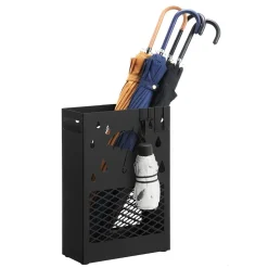 Eingangsbereich|Schirmständer<SONGMICS Regenschirmständer rechteckig Schwarz