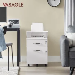 Rollcontainer<SONGMICS Rollcontainer 2 Schlösser Weiß