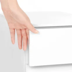 Rollcontainer<SONGMICS Rollcontainer 3 Schubladen Weiß