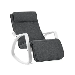 Wohnzimmer|Sessel<SONGMICS Schaukelstuhl aus Birkenholz