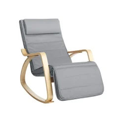 Wohnzimmer|Sessel<SONGMICS Schaukelstuhl Hellgrau Default Title