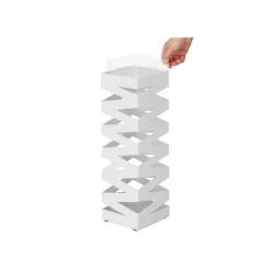 Eingangsbereich|Schirmständer<SONGMICS Schirmständer quadratisch Weiß