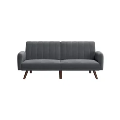 Wohnzimmer|Sofas & Couches<SONGMICS Schlafsofa mit Bezug aus Samt Grau
