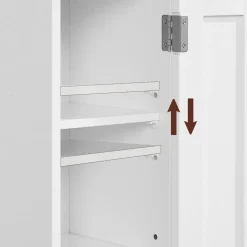 Badezimmer|Badezimmerregale<SONGMICS Schmaler Badezimmerschrank mit Tür