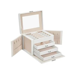 Schmuckschatullen<SONGMICS Schmuckkasten mit Schubladen Schwarz